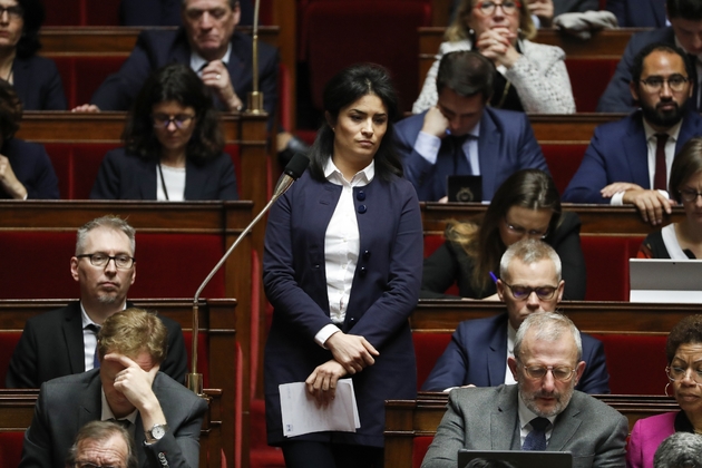 La députée LREM Sonia Krimi, lors d'une session de questions au gouvernement à l'Assemblée, le 19 décembre 2017