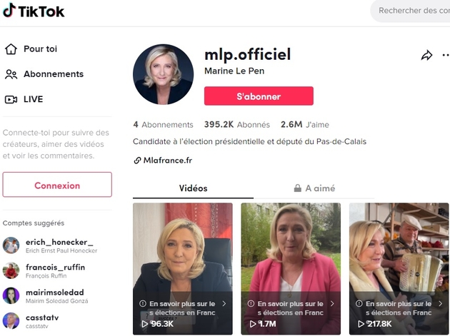 Le Pen TikTok