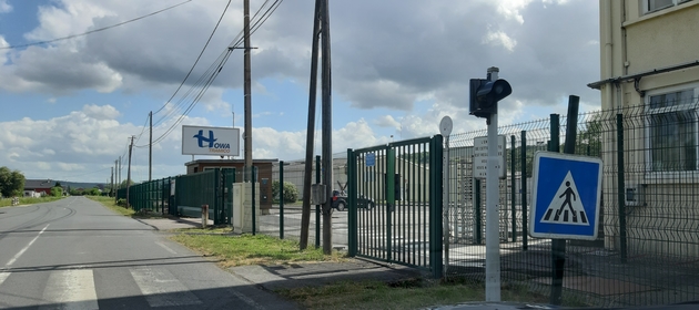 Entrée de l'usine tramico de Brionne