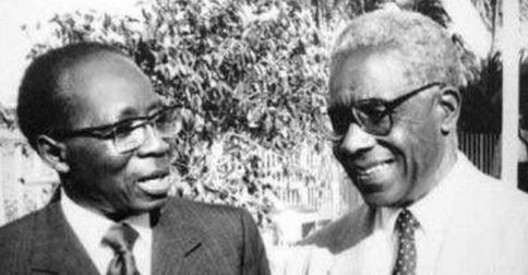 Léopold Sedar Senghor et Aimé Césaire 