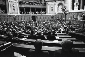 L'hémicycle du Sénat en 1972