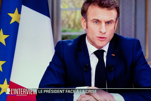 France: Interview du President Emmanuel Macron reforme des retraites