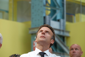 French President Emmanuel MACRON at the 'Usine des Sports' - Tarbes