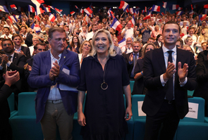 Cap D Agde: Marine Le Pen and Louis Aliot and Jordan Bardella at the parliamentary days of the RN party