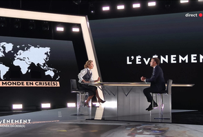 Saint-Denis: Macron during a new show entitled L evenement on France 2