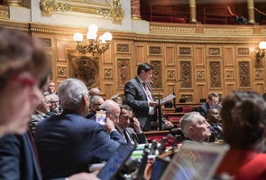 Paris: Debat reforme des retraites au Senat