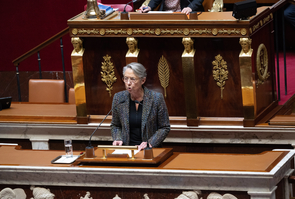 Paris: Borne confirming to force through pension law without parliament vote 49.3