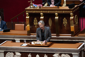 Paris: Borne confirming to force through pension law without parliament vote 49.3
